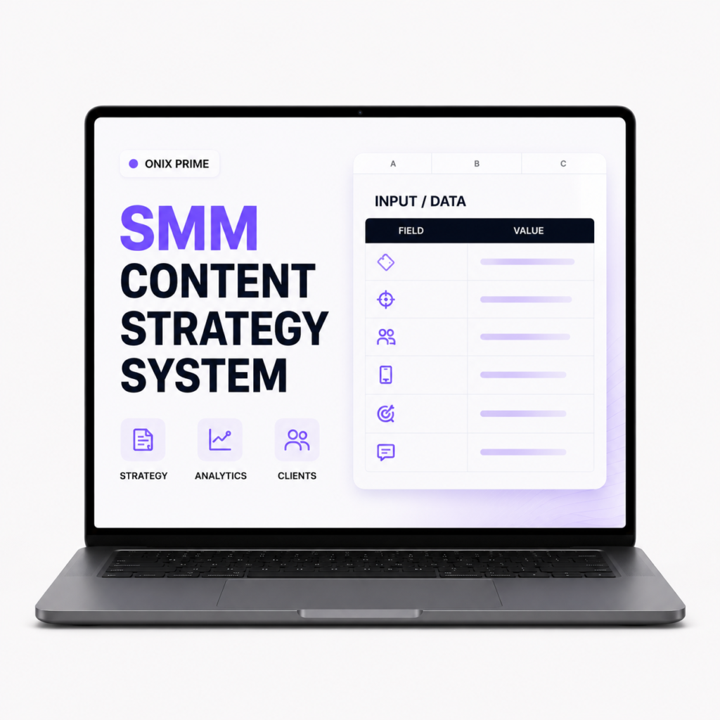 ONIX PRIME SMM Content Strategy System